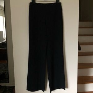 “CHANEL UNIFORM”  Black Wide Leg Women's Pants 11P